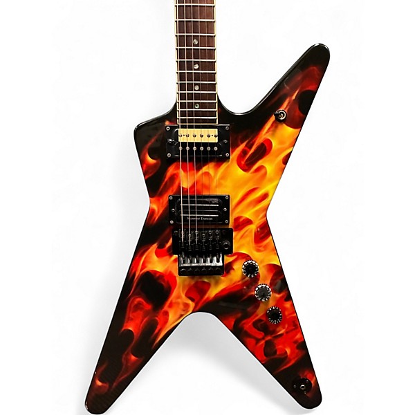 Used Dean ML Dime O Flame Dime O Flame Solid Body Electric Guitar