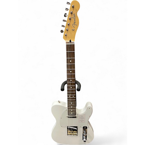 Used Fender HYBRID II TELECASTER MIJ White Solid Body Electric Guitar