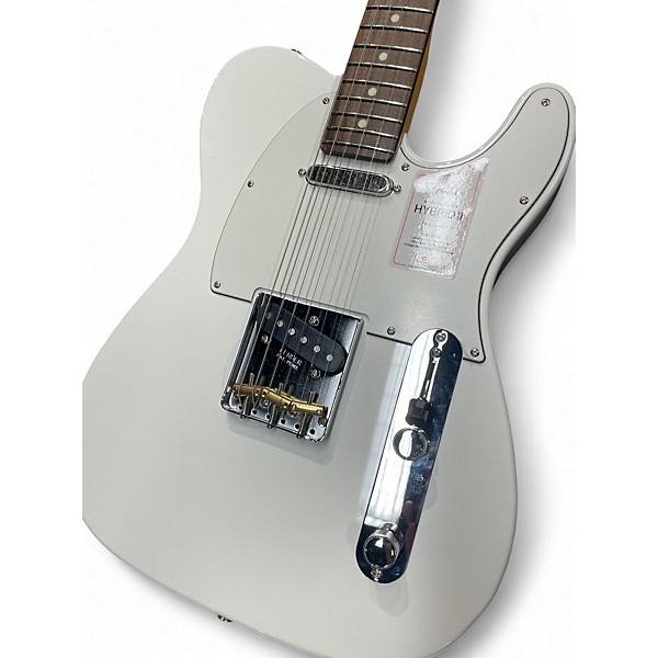 Used Fender HYBRID II TELECASTER MIJ White Solid Body Electric Guitar