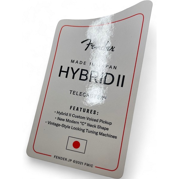 Used Fender HYBRID II TELECASTER MIJ White Solid Body Electric Guitar