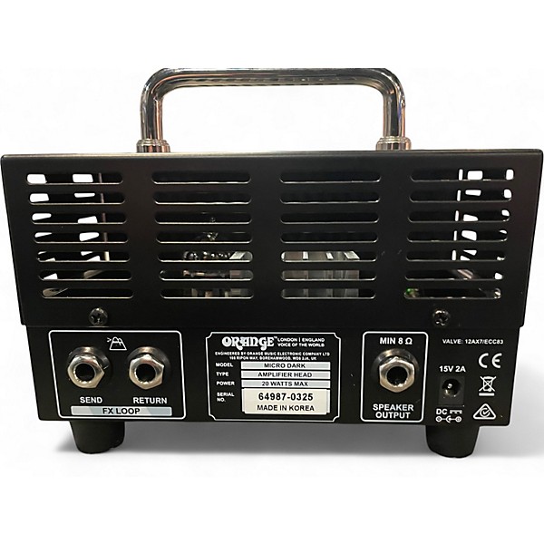 Used Orange Amplifiers Micro Dark 20W Tube Guitar Amp Head