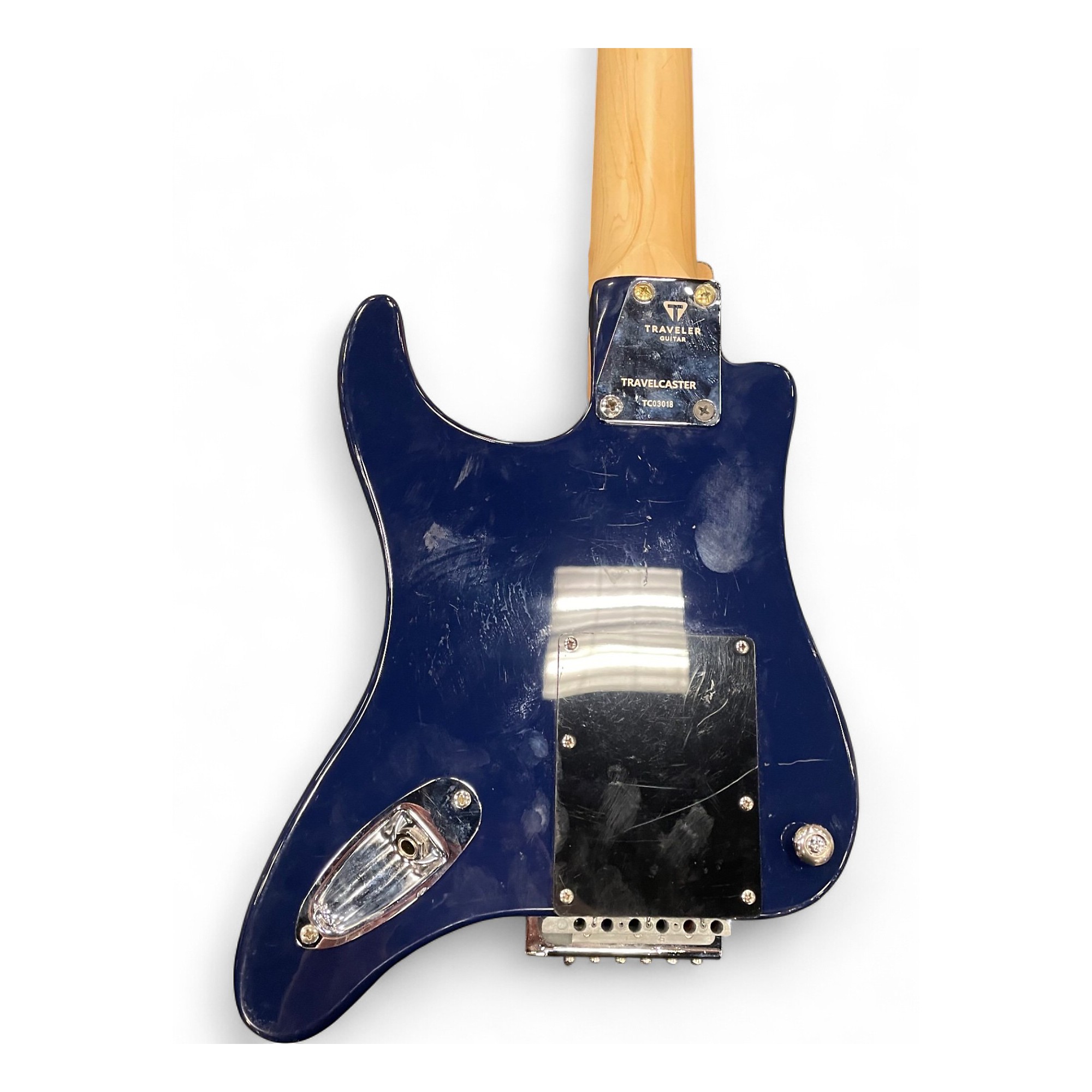 Used Traveler Guitar Travelcaster Blue Electric Guitar Blue
