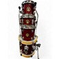 Used TAMA 4 Piece Club Jam Wine Red Sparkle Drum Kit thumbnail