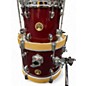 Used TAMA 4 Piece Club Jam Wine Red Sparkle Drum Kit