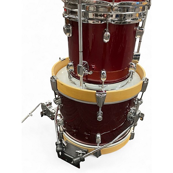 Used TAMA 4 Piece Club Jam Wine Red Sparkle Drum Kit