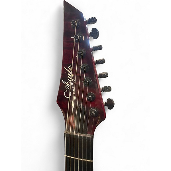 Used 2024 Agile SCEPTOR PRO 727 TRIBAL RED Solid Body Electric Guitar