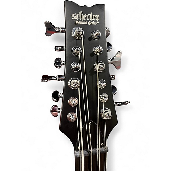 Used 2021 Schecter Guitar Research dUg Pinnick DP-12 12-String Bass Black Electric Bass Guitar