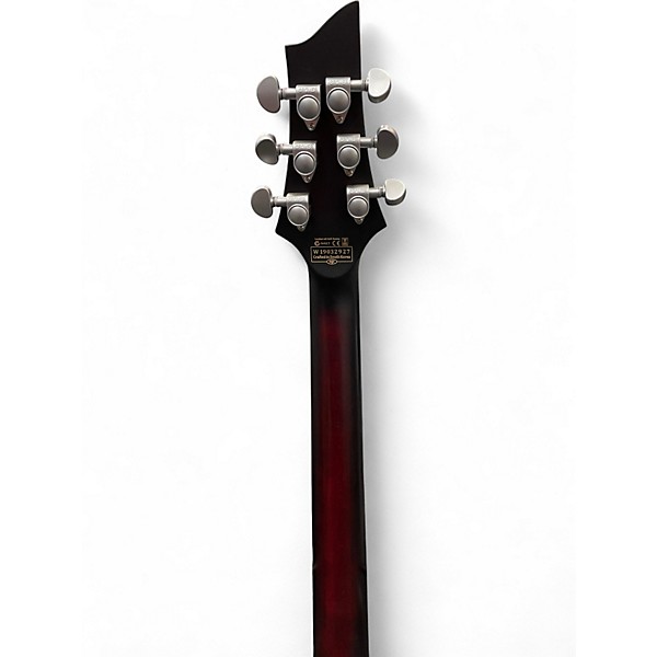 Used Schecter Guitar Research Hellraiser C1 Floyd Rose Sustaniac Crimson Burst Solid Body Electric Guitar