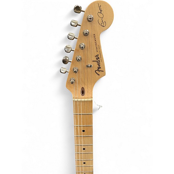 Used Fender Artist Series Eric Clapton Stratocaster Silver Solid Body Electric Guitar