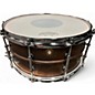 Used Ludwig 6.5X14 Copper Phonic with Tube Lugs Raw Smooth Finish Drum
