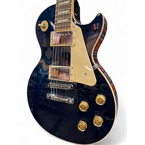 Used 2013 Gibson Les Paul Traditional Chicago Blue Solid Body Electric Guitar