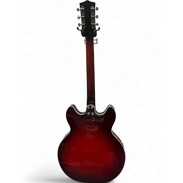 Vintage 1969 Harmony Rocket H56 Red Hollow Body Electric Guitar