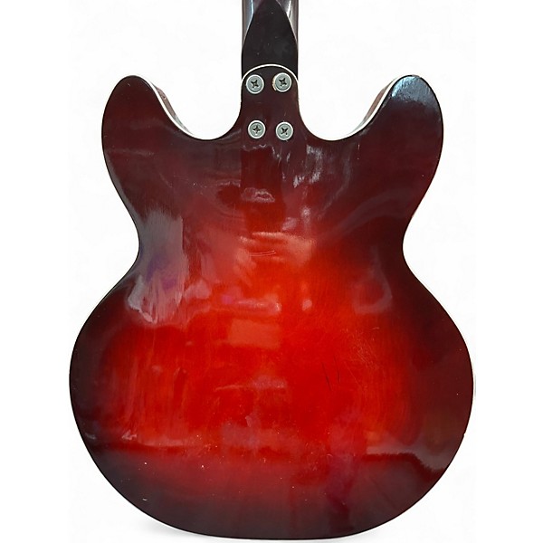 Vintage 1969 Harmony Rocket H56 Red Hollow Body Electric Guitar