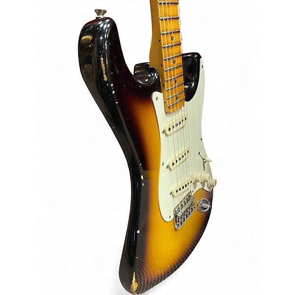 Used Fender 1957 Relic Stratocaster 2 Color Sunburst Solid Body Electric Guitar