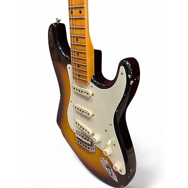 Used Fender 1957 Relic Stratocaster 2 Color Sunburst Solid Body Electric Guitar