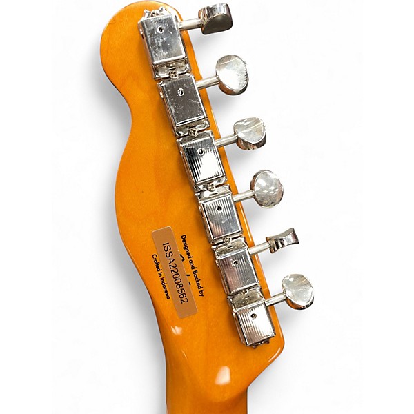 Used Squier CUSTOM TELECASTER Fiesta Red Solid Body Electric Guitar