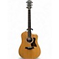 Used Taylor 210CE Natural Acoustic Electric Guitar thumbnail