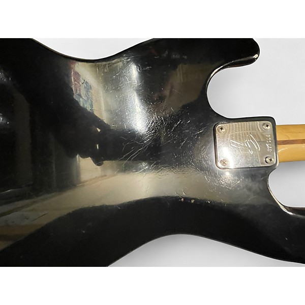 Vintage 1973 Fender Jazz Bass Black Electric Bass Guitar