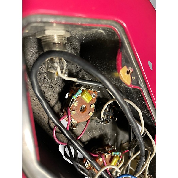 Used 1980s Fender HM STRAT Pink Solid Body Electric Guitar