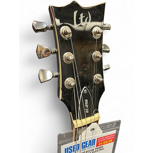 Used ESP LTD EC256 Trans Black Solid Body Electric Guitar