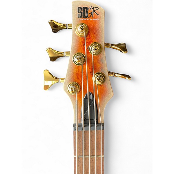 Used Ibanez SR405EPBDX Mars Gold Metallic Burst Electric Bass Guitar