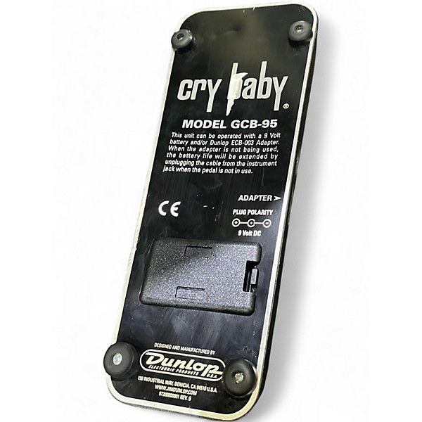 Used Dunlop GCB95 Original Crybaby Wah Effect Pedal