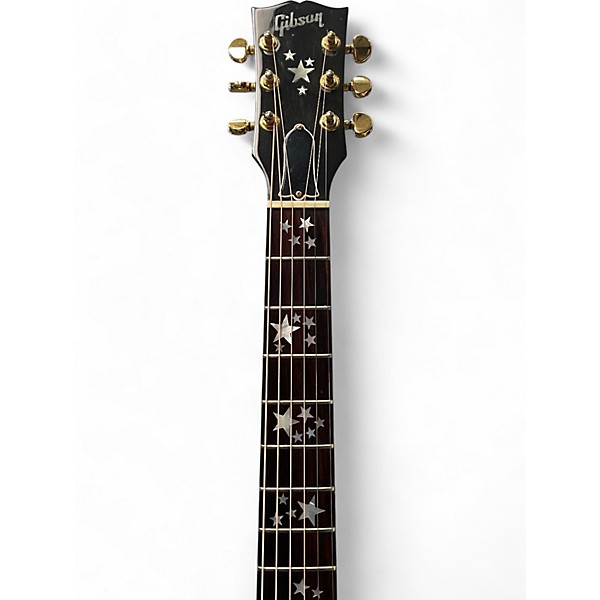 Used Gibson Starburst Trans Red Acoustic Electric Guitar