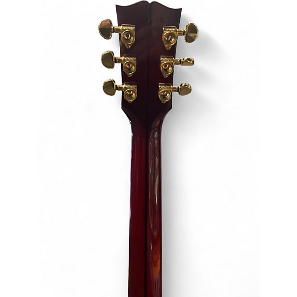 Used Gibson Starburst Trans Red Acoustic Electric Guitar