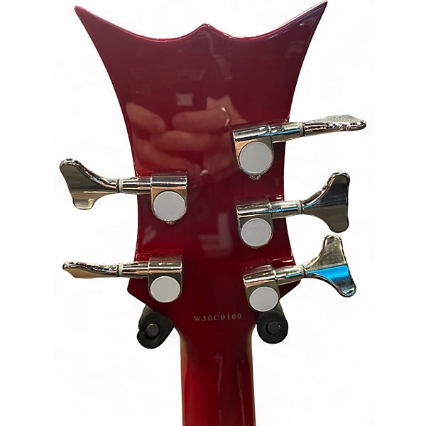 Used DBZ Guitars FM 5 Red Electric Bass Guitar