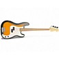 Used Squier Precision Bass Sunburst Electric Bass Guitar thumbnail