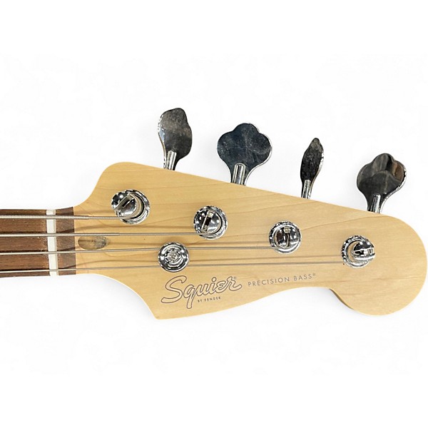 Used Squier Precision Bass Sunburst Electric Bass Guitar