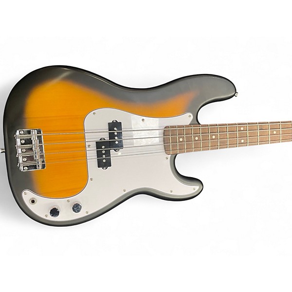 Used Squier Precision Bass Sunburst Electric Bass Guitar