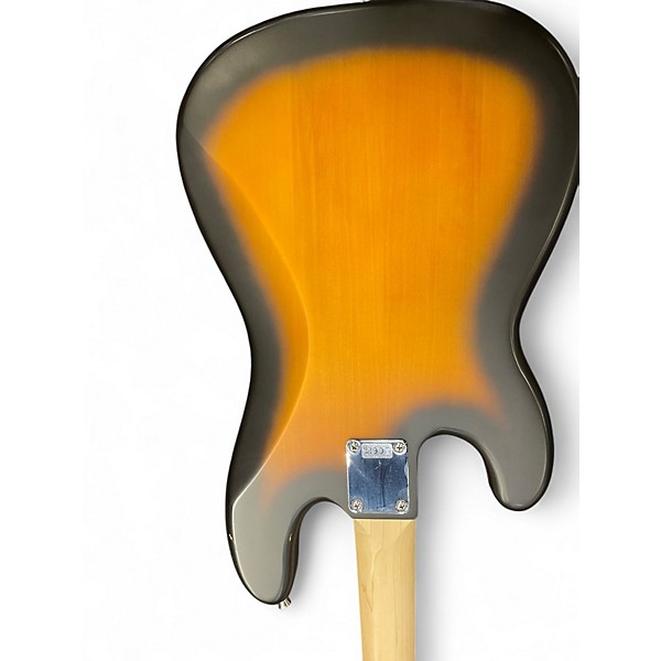 Used Squier Precision Bass Sunburst Electric Bass Guitar