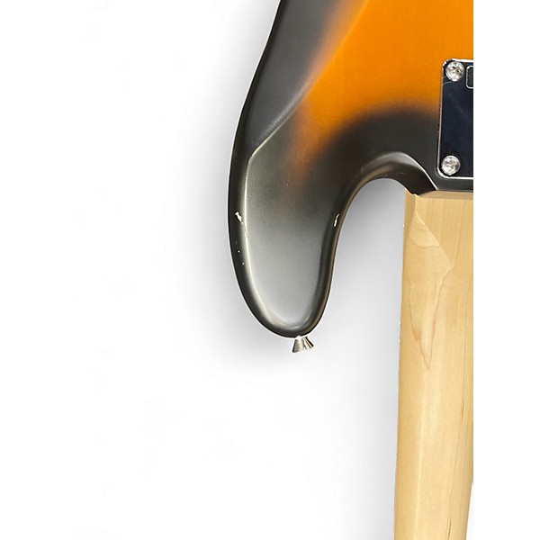 Used Squier Precision Bass Sunburst Electric Bass Guitar