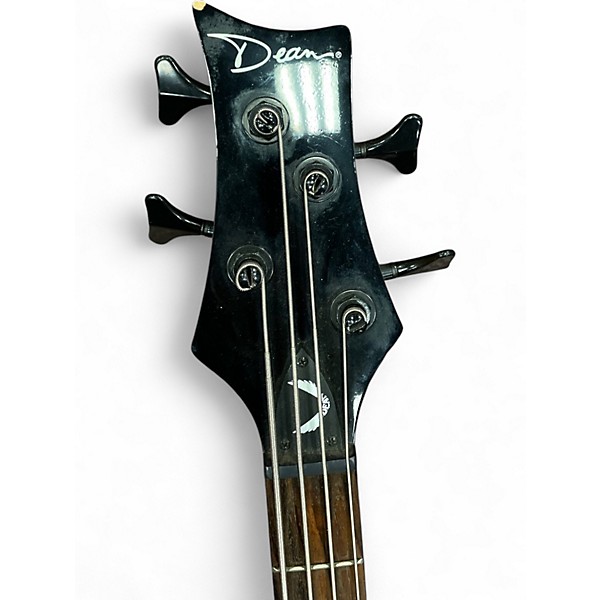 Used Dean 4 string bass Black Electric Bass Guitar