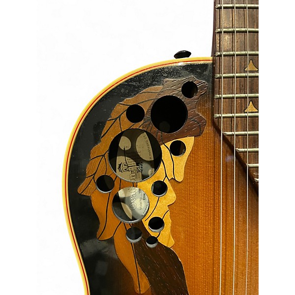 Used Ovation Elite 1868 2 Color Sunburst Acoustic Electric Guitar