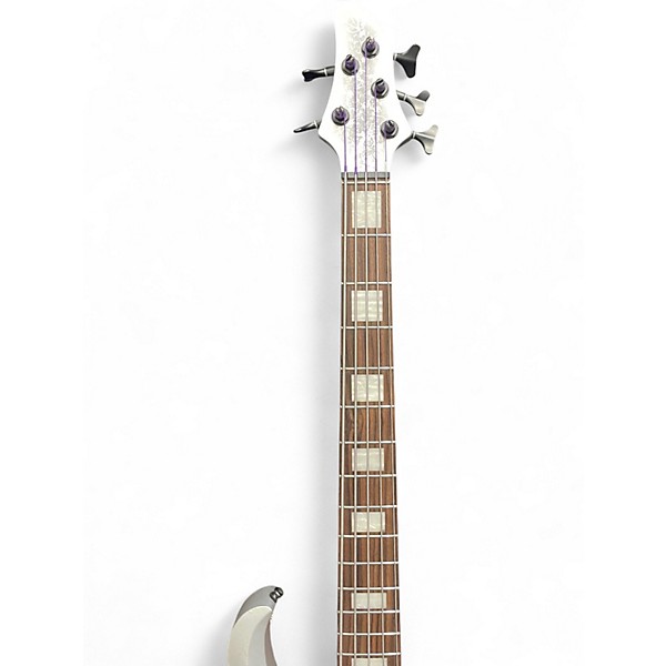 Used Ibanez BTB25TH5 Silver Blizzard Matte Electric Bass Guitar