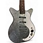 Vintage 1980s Danelectro DC-3 Silver Sparkle Hollow Body Electric Guitar