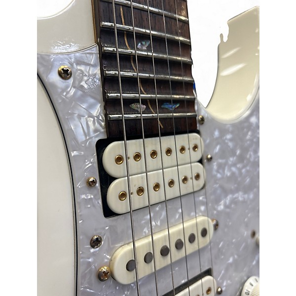 Used Ibanez JEM7V-WH White Solid Body Electric Guitar