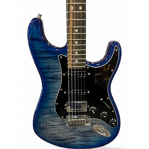 Used Fender American Ultra Stratocaster HSS Denim Solid Body Electric Guitar