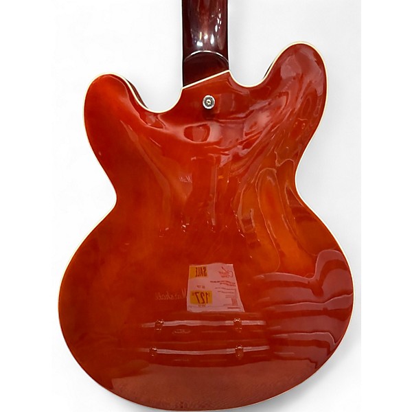 Used Vintage VSA500HB 2 Tone Sunburst Hollow Body Electric Guitar