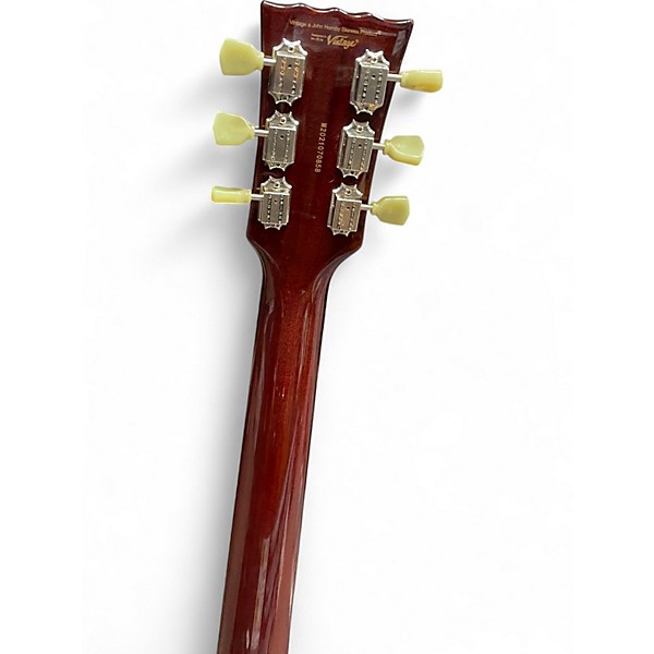 Used Vintage VSA500HB 2 Tone Sunburst Hollow Body Electric Guitar