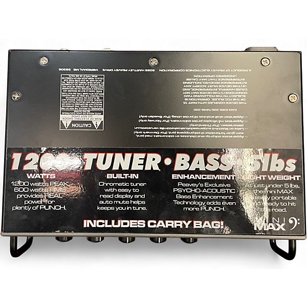 Used Peavey MINI MAX 1200US Bass Amp Head