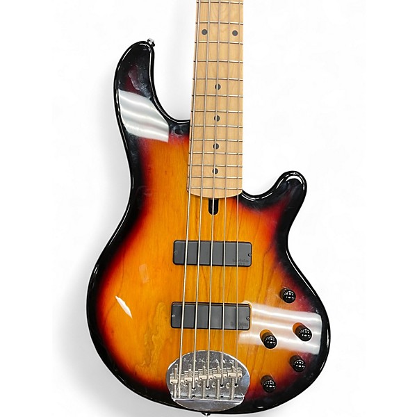 Used Lakland 55-01 Skyline Series 5 String 3 Tone Sunburst Electric Bass Guitar