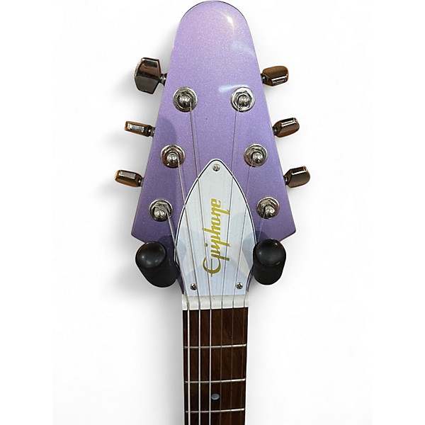 Used Epiphone KIRK HAMMETT 1979 FLYING V Purple Solid Body Electric Guitar