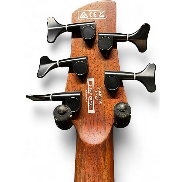 Used Ibanez SRMS805 Topaz Bass Electric Bass Guitar