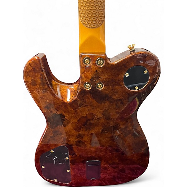 Used Dellatera Deluxe Atw Antiqued Copper Solid Body Electric Guitar