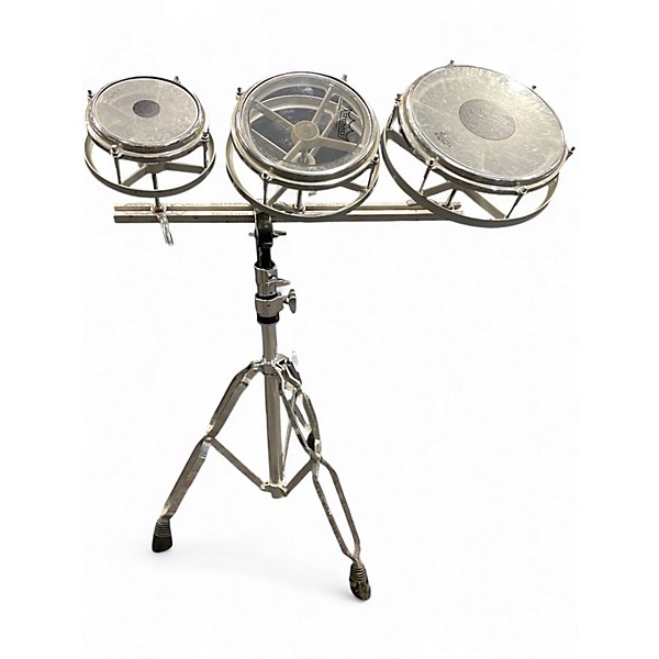 Used Remo 3 Piece Rototom Chrome Roto Toms