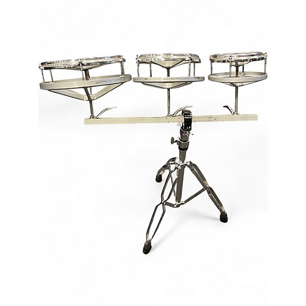 Used Remo 3 Piece Rototom Chrome Roto Toms