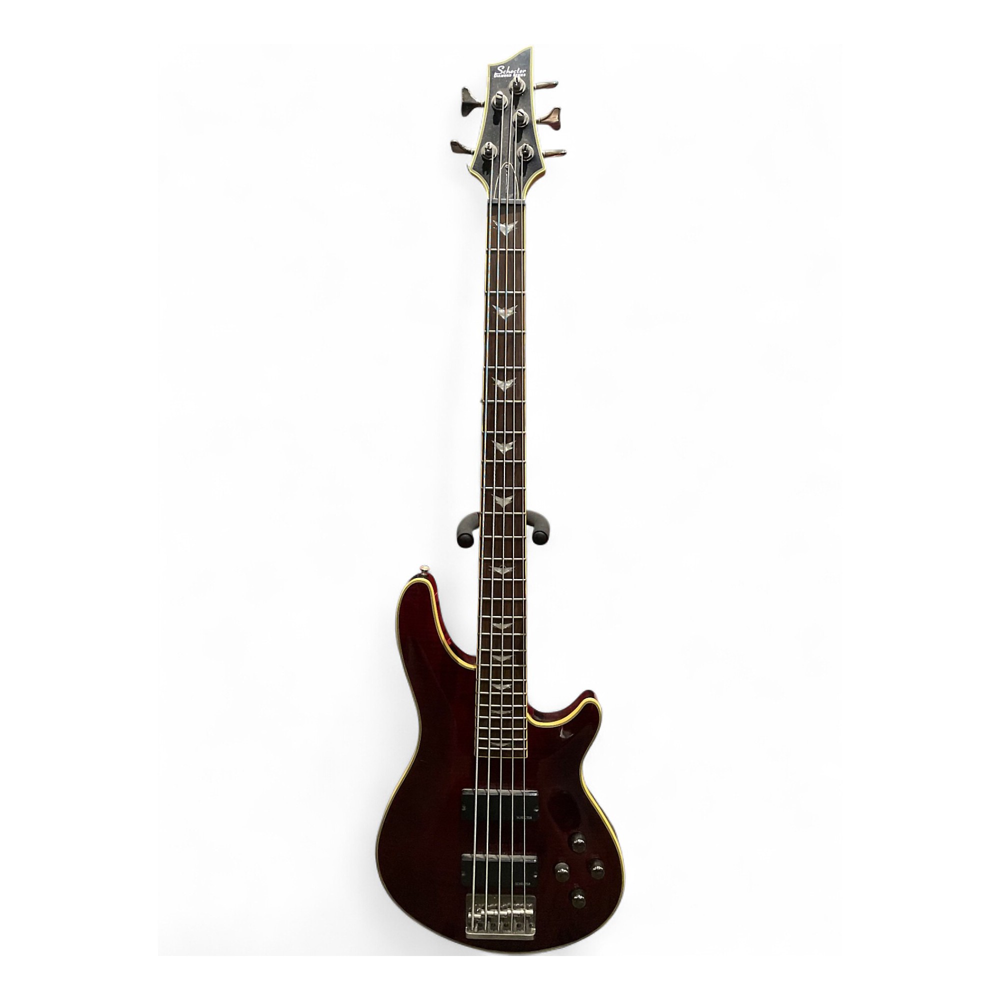 Used Schecter Guitar Research Omen Extreme 5 String Red Electric